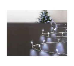 FEERIC LIGHTS AND CHRISTMAS Guirlande Et Boule De Sapin^ Guirlande Lumineuse Exterieur 10 Metres 100 Led Blanc Froid 8 Jeux De Lumiere
