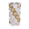 FEERIC LIGHTS AND CHRISTMAS Guirlande Et Boule De Sapin^ Kit Décoration Pour Sapin De Noël - 30 Pieces - Dore Et Blanc