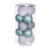 FEERIC LIGHTS AND CHRISTMAS Guirlande Et Boule De Sapin^ Déco De Sapin Lot De 15 Boules De Noël D 5 Cm - Vert Et Neige