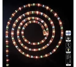 FEERIC LIGHTS AND CHRISTMAS Guirlande Et Boule De Sapin^ Tube Led D'Exterieur - 18 M. - Multicolore