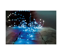 FEERIC LIGHTS AND CHRISTMAS Guirlande Et Boule De Sapin^ Guirlande Lumineuse Interieur 20 Microled Bleu Sur 1.90 Metres