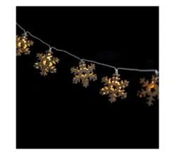 FEERIC LIGHTS AND CHRISTMAS Guirlande Et Boule De Sapin^ Guirlande Lumineuse Interieur 10 Formes En Bois Avec Led Sur 1.35 M
