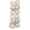 FEERIC LIGHTS AND CHRISTMAS Guirlande Et Boule De Sapin^ Kit De Décorations Pour Sapin De Noël - 12 Pieces - Blanc Et Nacre