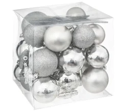 FEERIC LIGHTS AND CHRISTMAS Guirlande Et Boule De Sapin^ Coffrets Décoration Sapin De Noël 35 Pieces - Argent