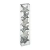 FEERIC LIGHTS AND CHRISTMAS Guirlande Et Boule De Sapin^ Déco De Sapin Lot De 6 Toiles D 6 Cm - Blanc Et Argent