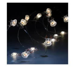 FEERIC LIGHTS AND CHRISTMAS Guirlande Et Boule De Sapin^ Guirlande Lumineuse Interieur 20 Personnages Avec Microled Sur 1.90 M