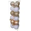 FEERIC LIGHTS AND CHRISTMAS Guirlande Et Boule De Sapin^ Kit Décoration Pour Sapin De Noël - 18 Pieces - Blanc Et Or