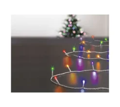 FEERIC LIGHTS AND CHRISTMAS Guirlande Et Boule De Sapin^ Guirlande Lumineuse Exterieur 30 M 300 Led Multicolore Lumiere Fixe