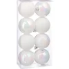 FEERIC LIGHTS AND CHRISTMAS Guirlande Et Boule De Sapin^ Kit De Décorations Pour Sapin De Noël - 8 Pieces - Blanc