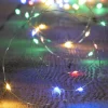 FEERIC LIGHTS AND CHRISTMAS Guirlande Et Boule De Sapin^ Guirlande Lumineuse Solaire 30 Metres 300 Microled Multicolore 8 Jeux De Lumiere