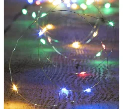 FEERIC LIGHTS AND CHRISTMAS Guirlande Et Boule De Sapin^ Guirlande Lumineuse Solaire 30 Metres 300 Microled Multicolore 8 Jeux De Lumiere