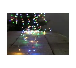 FEERIC LIGHTS AND CHRISTMAS Guirlande Et Boule De Sapin^ Guirlande Lumineuse Solaire 30 Metres 300 Microled Multicolore 8 Jeux De Lumiere