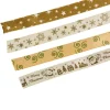 FEERIC LIGHTS AND CHRISTMAS Anniversaire Et Autres Fêtes^ 4 Rubans Satin Imprimes - Or
