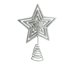 FEERIC LIGHTS AND CHRISTMAS Guirlande Et Boule De Sapin^ Déco Sapin De Noël Cimier Toile En Metal Paillete