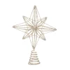 FEERIC LIGHTS AND CHRISTMAS Guirlande Et Boule De Sapin^ Déco Sapin De Noël Cimier Toile Polaire En Metal Champagne Paillete