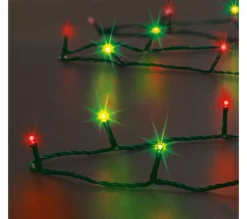 FEERIC LIGHTS AND CHRISTMAS Guirlande Et Boule De Sapin^ Guirlande Lumineuse Exterieur 30 M 300 Led Rouge Et Vert 8 Jeux De Lumiere