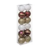 FEERIC LIGHTS AND CHRISTMAS Guirlande Et Boule De Sapin^ Déco De Sapin Lot De 12 Boules De Noël D 4 Cm - Blanc Bordeaux Et Champagne