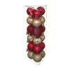 FEERIC LIGHTS AND CHRISTMAS Guirlande Et Boule De Sapin^ Déco De Sapin Lot De 18 Boules De Noël D 3 Cm - Rouge Et Or
