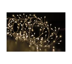 FEERIC LIGHTS AND CHRISTMAS Guirlande Et Boule De Sapin^ Guirlande Lumineuse Boa 5 Metres 400 Microled Blanc Chaud 8 Jeux De Lumiere
