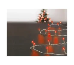 FEERIC LIGHTS AND CHRISTMAS Guirlande Et Boule De Sapin^ Guirlande Lumineuse Exterieur 30 M 300 Led Rouge Et 8 Jeux De Lumiere