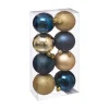 FEERIC LIGHTS AND CHRISTMAS Guirlande Et Boule De Sapin^ Déco De Sapin Lot De 8 Boules De Noël D 7 Cm - Bleu Et Or
