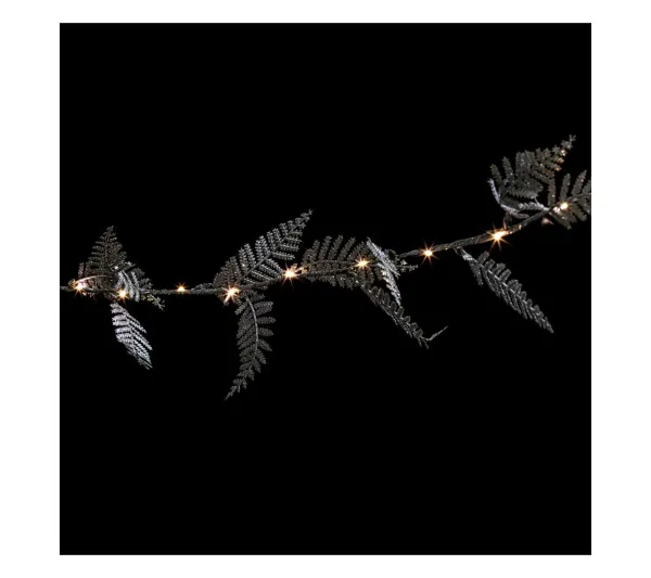 FEERIC LIGHTS AND CHRISTMAS Guirlande Et Boule De Sapin^ Guirlande Lumineuse Avec Déco 25 Led Blanc Chaud L 240 Cm
