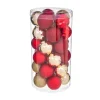 FEERIC LIGHTS AND CHRISTMAS Guirlande Et Boule De Sapin^ Déco De Sapin Lot De 30 Boules De Noël D 6 Cm - Or Et Rouge