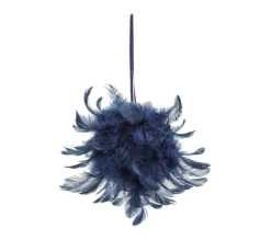 FEERIC LIGHTS AND CHRISTMAS Guirlande Et Boule De Sapin^ Décoration Sujet De Noël Boule De Plumes D 15 Cm Collection Jungle Africa