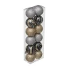 FEERIC LIGHTS AND CHRISTMAS Guirlande Et Boule De Sapin^ Déco De Sapin Lot De 12 Boules De Noël D 4 Cm - Champagne Bleu Et Argent