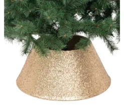 FEERIC LIGHTS AND CHRISTMAS Sapin Et Accessoire^ Cache Pied De Sapin Dore Paillete 56 X 25 X H 32 Cm