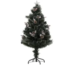 FEERIC LIGHTS AND CHRISTMAS Sapin Et Accessoire^ Sapin De Noël 120 Cm Pommes De Pin Lumineux Sofia - Vert