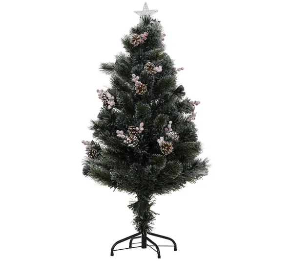 FEERIC LIGHTS AND CHRISTMAS Sapin Et Accessoire^ Sapin De Noël 120 Cm Pommes De Pin Lumineux Sofia - Vert