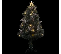 FEERIC LIGHTS AND CHRISTMAS Sapin Et Accessoire^ Sapin De Noël 120 Cm Pommes De Pin Lumineux Sofia - Vert