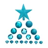 FEERIC LIGHTS AND CHRISTMAS Guirlande Et Boule De Sapin^ Déco De Sapin De Noël Kit De 18 Pieces Boules Et Cimier - Turquoise