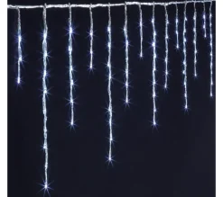 FEERIC LIGHTS AND CHRISTMAS Guirlande Et Boule De Sapin^ Guirlande Exterieur 3 Longueurs De Tombees - Longueur 8 M - Blanc Froid
