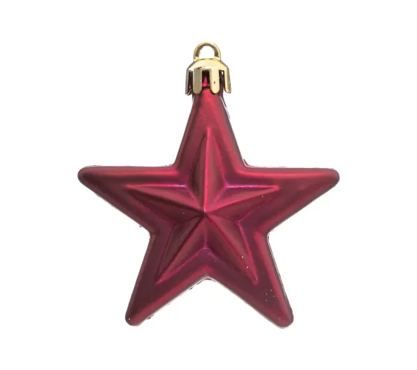 FEERIC LIGHTS AND CHRISTMAS Guirlande Et Boule De Sapin^ Déco De Sapin Lot De 6 Toiles D 6 Cm - Rose Et Or