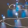 FEERIC LIGHTS AND CHRISTMAS Guirlande Et Boule De Sapin^ Guirlande Lumineuse Exterieur 30 M 300 Led Blanc Froid Et Bleu 8 Jeux De Lumiere