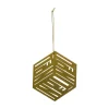 FEERIC LIGHTS AND CHRISTMAS Guirlande Et Boule De Sapin^ Sujet De Noël A Suspendre Lot De 2 Cubes Plats En Bois H 9 Cm