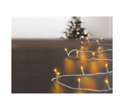 FEERIC LIGHTS AND CHRISTMAS Guirlande Et Boule De Sapin^ Guirlande Lumineuse Exterieur 30 M 300 Led Blanc Chaud Et 8 Jeux De Lumiere