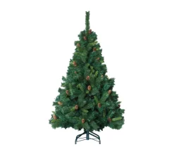 FEERIC LIGHTS AND CHRISTMAS Sapin Et Accessoire^ Sapin De Noël Artificiel Vert Avec Pomme De Pin H 180 Cm