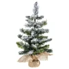 FEERIC LIGHTS AND CHRISTMAS Sapin Et Accessoire^ Sapin De Noël Artificiel Vert Floque Blanc H 50 Cm