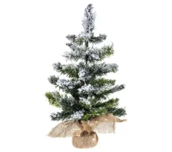 FEERIC LIGHTS AND CHRISTMAS Sapin Et Accessoire^ Sapin De Noël Artificiel Vert Floque Blanc H 50 Cm
