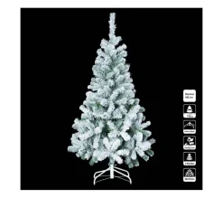 FEERIC LIGHTS AND CHRISTMAS Sapin Et Accessoire^ Sapin De Noël Artificiel Vert Enneige H 180 Cm Collection Floque