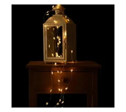 FEERIC LIGHTS AND CHRISTMAS Guirlande Et Boule De Sapin^ Guirlande Lumineuse Interieur 60 Led Blanc Lumiere Fixe Sur 1.20 M