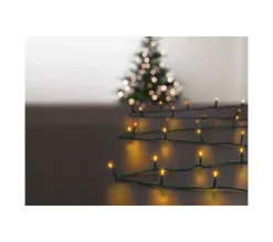 FEERIC LIGHTS AND CHRISTMAS Guirlande Et Boule De Sapin^ Guirlande Lumineuse Exterieur 50 M 500 Led Blanc Chaud Et 8 Jeux De Lumiere