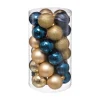 FEERIC LIGHTS AND CHRISTMAS Guirlande Et Boule De Sapin^ Kit Décoration Pour Sapin De Noël - 30 Pieces - Bleu Et Or