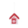 FEERIC LIGHTS AND CHRISTMAS Guirlande Et Boule De Sapin^ Sujet De Noël A Suspendre Maison En Bois Imprime Scandinave