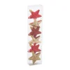 FEERIC LIGHTS AND CHRISTMAS Guirlande Et Boule De Sapin^ Déco De Sapin Lot De 6 Toiles D 6 Cm Rouge