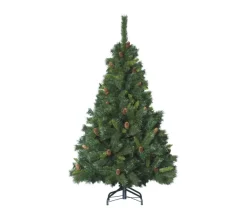 FEERIC LIGHTS AND CHRISTMAS Sapin Et Accessoire^ Sapin De Noël Artificiel Vert Avec Pommes De Pin H 240 Cm