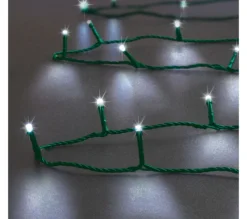 FEERIC LIGHTS AND CHRISTMAS Guirlande Et Boule De Sapin^ Guirlande Lumineuse Exterieur 30 M 300 Led Blanc Froid Et 8 Jeux De Lumiere